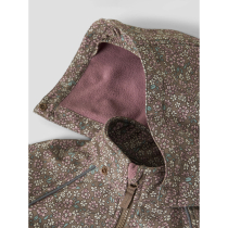 NAME IT Softshell Jakke Alfa08 Brown Lentil Flower Field
